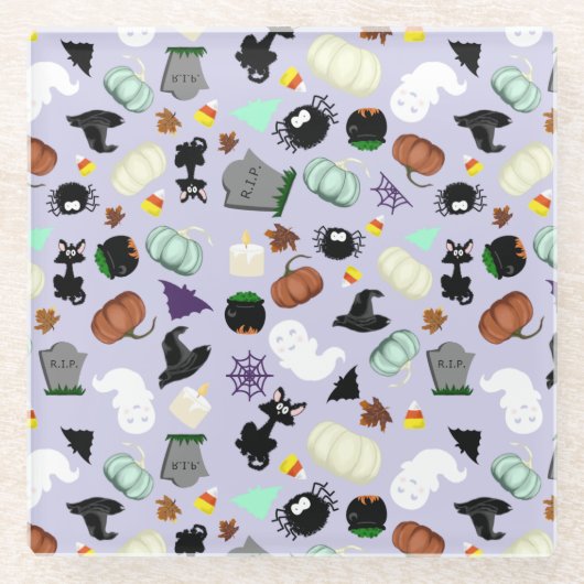 Pastel Halloween Glasuntersetzer (Vorderseite)