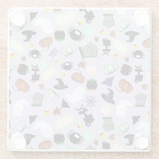 Pastel Halloween Glasuntersetzer (Rückseite)