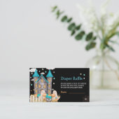 Pastel Halloween Little Boo Boy Baby Dusche Begleitkarte (Stehend Vorderseite)