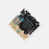 Pastel Halloween Little Boo Boy Baby Dusche Serviette (Ecke)