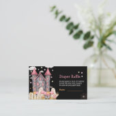 Pastel Halloween Little Boo Girl Babydusche Begleitkarte (Stehend Vorderseite)