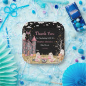 Pastel Halloween Little Boo Girl Babydusche Pappteller (Party)