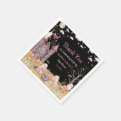 Pastel Halloween Little Boo Girl Babydusche Serviette (Ecke)