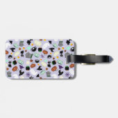 Pastel Halloween Mit Monogramm Gepäckanhänger (Rückseite horizontal)