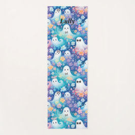 Pastel Halloween Niedlich Ghost Retro Floral Girl Yogamatte