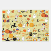 Pastel Halloween-Papier Geschenkpapier Set (Vorderseite 3)