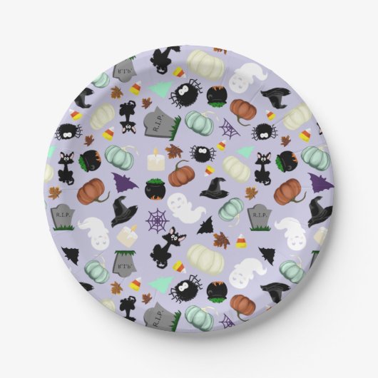 Pastel Halloween Pappteller (Vorderseite)