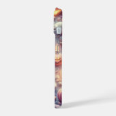 Pastel Halloween Skulls, Fledermäuse, Geister und  iPhone 15 Hülle (Linke Seite)