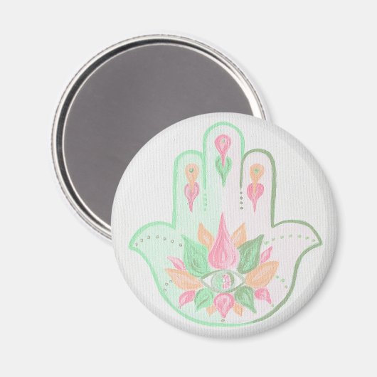 Pastel Hamsa Magnet (Vorderseite/Rückseite)