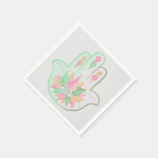 Pastel Hamsa Napkins Serviette (Ecke)