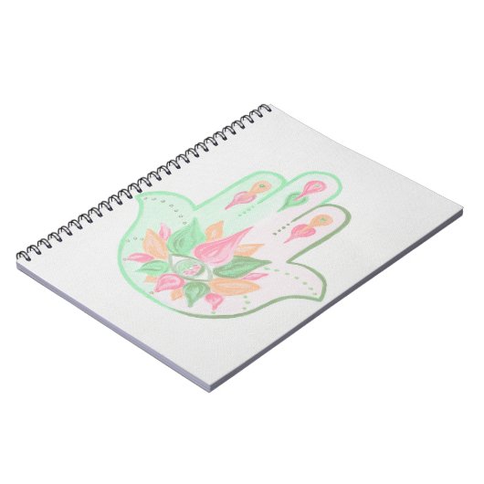 Pastel Hamsa-Notebook Notizblock (Linke Seite)