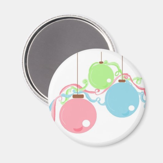 Pastel Hanging Balls Magnet (Vorderseite/Rückseite)