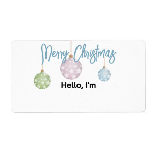 Pastel Hanging Weihnachtsschmuck Papiername Markie
