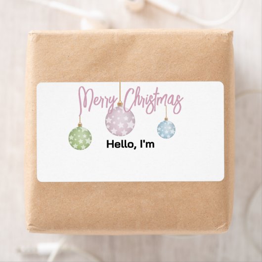 Pastel Hanging Weihnachtsschmuck Papiername Markie (Insitu)