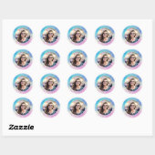 Pastel Happy Birthday Photo Envelope Seal Sticker  (Blatt)