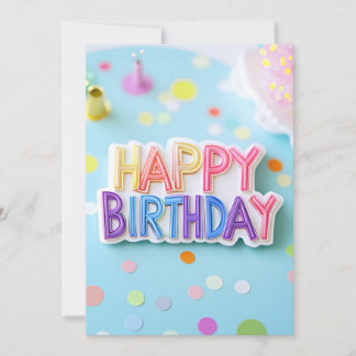 Pastel Happy Birthday Sign Birthday Party Einladung