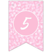 Pastel Happy Birthday to You Any Age 8 Photos Wimpelkette (Dritte Fahne)