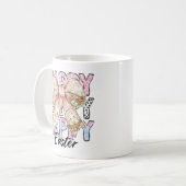 Pastel Happy Oaster Coquette Bow Kaffeetasse (Vorderseite Links)