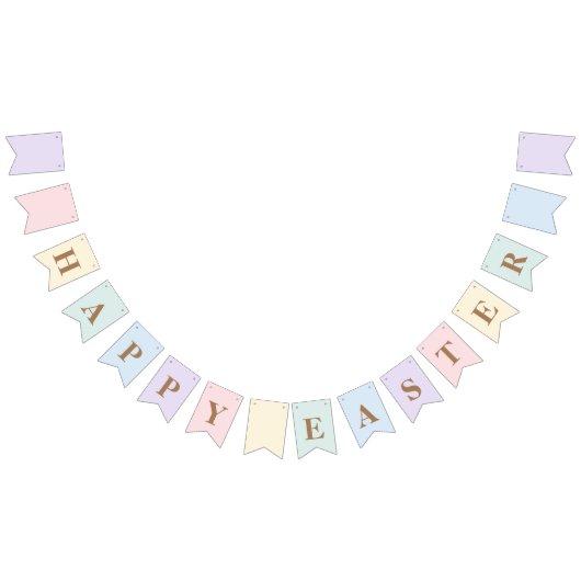 Pastel Happy Oaster Wimpelkette (Alle)