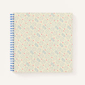 Pastel Happy Teeth Pattern Notizblock (Vorderseite)