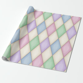 Pastel Harlequin Mittelalterliche Messe (groß) Geschenkpapier