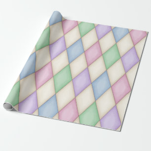 Pastel Harlequin Mittelalterliche Messe (groß) Geschenkpapier