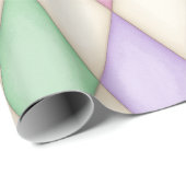 Pastel Harlequin Mittelalterliche Messe (groß) Geschenkpapier (Rolleneckpunkt)