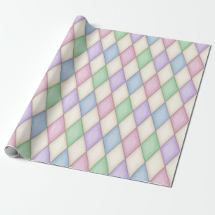 Pastel Harlequin Mittelalterliche Messe (mittlerer Geschenkpapier