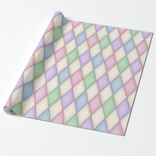 Pastel Harlequin Mittelalterliche Messe (mittlerer Geschenkpapier (Ungerollt)