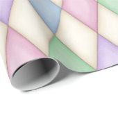 Pastel Harlequin Mittelalterliche Messe (mittlerer Geschenkpapier (Rolleneckpunkt)