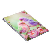 Pastel Harmony: Fluffy Songbirds Notizblock (Rechte Seite)