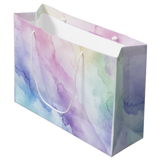 Pastel Harmony Geschenktasche Große Geschenktüte (Vorderseite Schrägansicht)