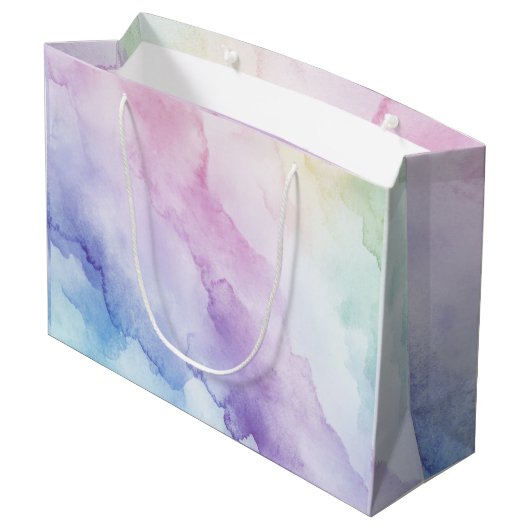 Pastel Harmony Geschenktasche Große Geschenktüte (Rückseite Schrägansicht)