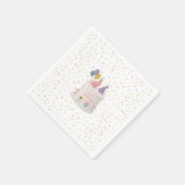 Pastel-Hasen-Joint-Geburtstag-Schwester-Bruder Serviette (Ecke)
