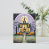 Pastel Haunt Feiertagspostkarte (Stehend Vorderseite)