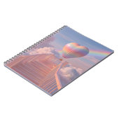 Pastel Heart Balloon-TreppenNotebook Notizblock (Linke Seite)