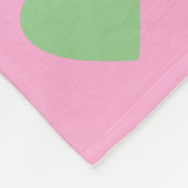 Pastel Heart Checkerboard Couple's Foto Geschenk Fleecedecke (Ecke)