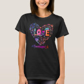 Pastel Heart Liebe Housekeeper Medical Tools Steth T-Shirt (Vorderseite)