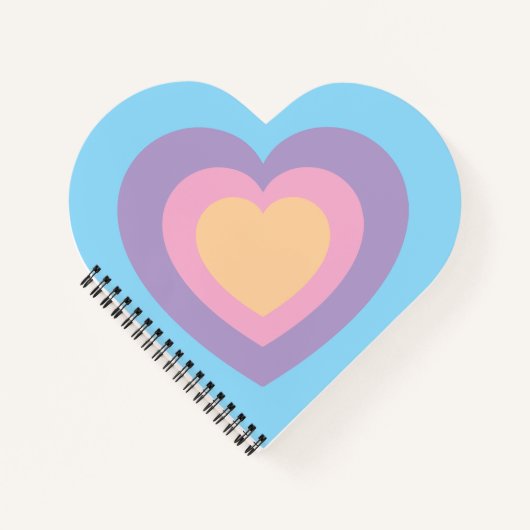 pastel heart notebook notizblock (Vorderseite)