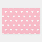Pastel Heart Pattern Geschenkpapier Set (Vorderseite 2)