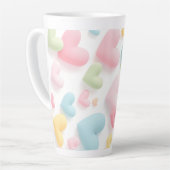 Pastel Heart Pattern Milchtasse (Linke Ecke)