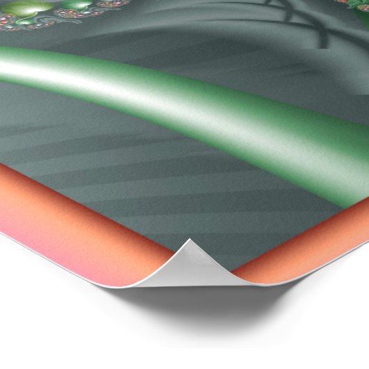 Pastel Heart Spiral Poster (Ecke)