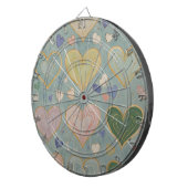 Pastel Heart Tapestry Dartscheibe (Vorderseite rechts)