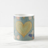 Pastel Heart Tapestry Kaffeetasse (Mittel)