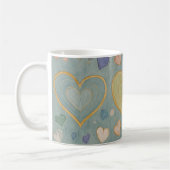 Pastel Heart Tapestry Kaffeetasse (Links)