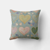 Pastel Heart Tapestry Kissen (Rückseite)
