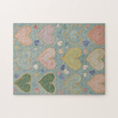 Pastel Heart Tapestry Puzzle (Horizontal)
