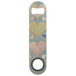 Pastel Heart Tapestry Speed Flaschenöffner