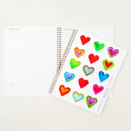 Pastel Hearts 2026 Day Planner Planer (Anzeige)