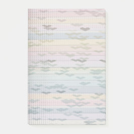 Pastel Hearts and Dots Rainbow Post notiert Post-it Klebezettel